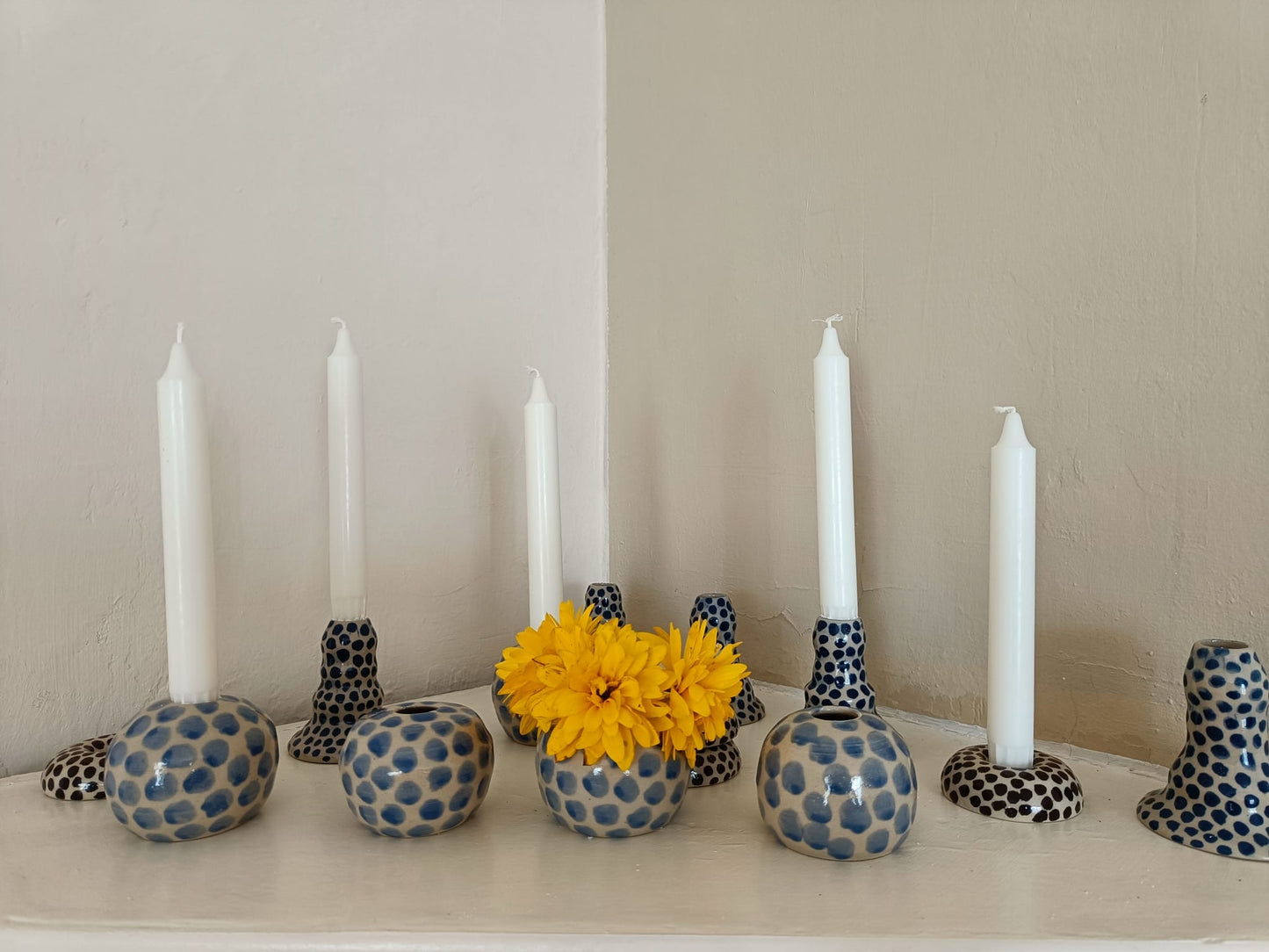 Dotted vase/candleholder