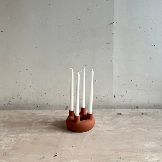 *COMING SOON* Advent candle holder (red clay)