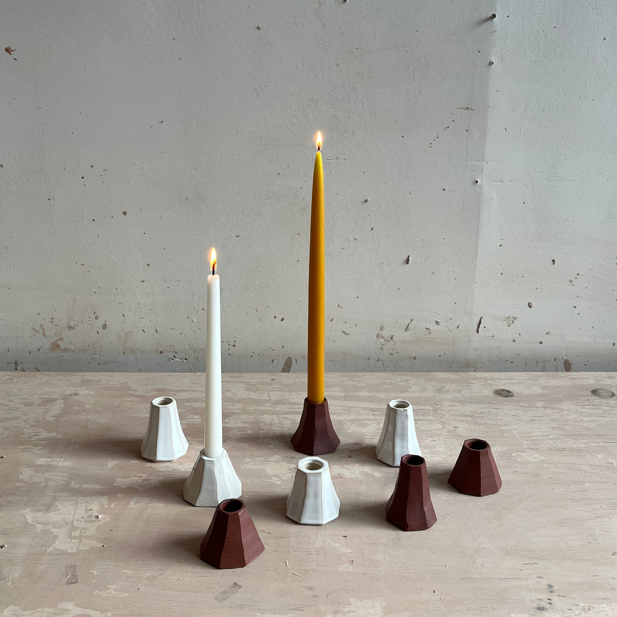 *COMING SOON* Faceted candle holders