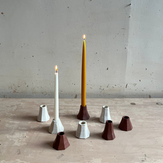 *COMING SOON* Faceted candle holders