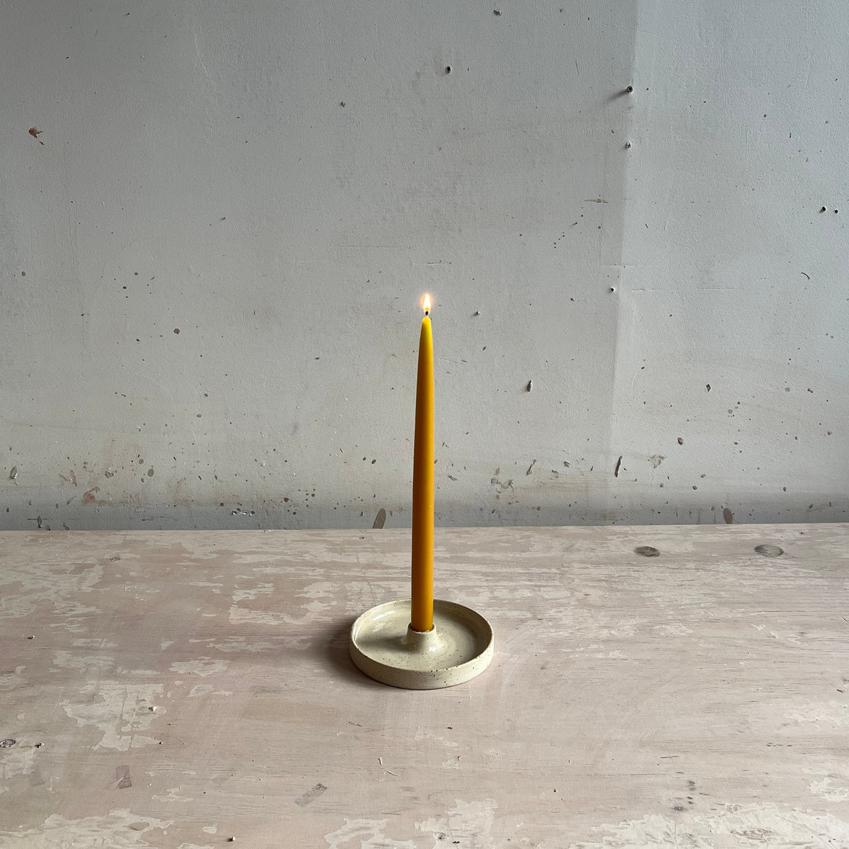*COMING SOON* Speckled candle holder