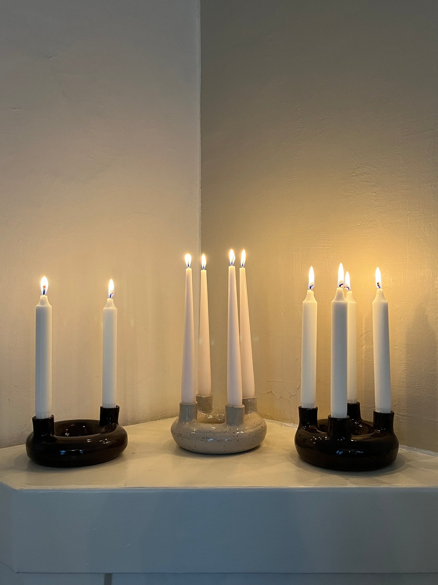 Advent candle holder (black)